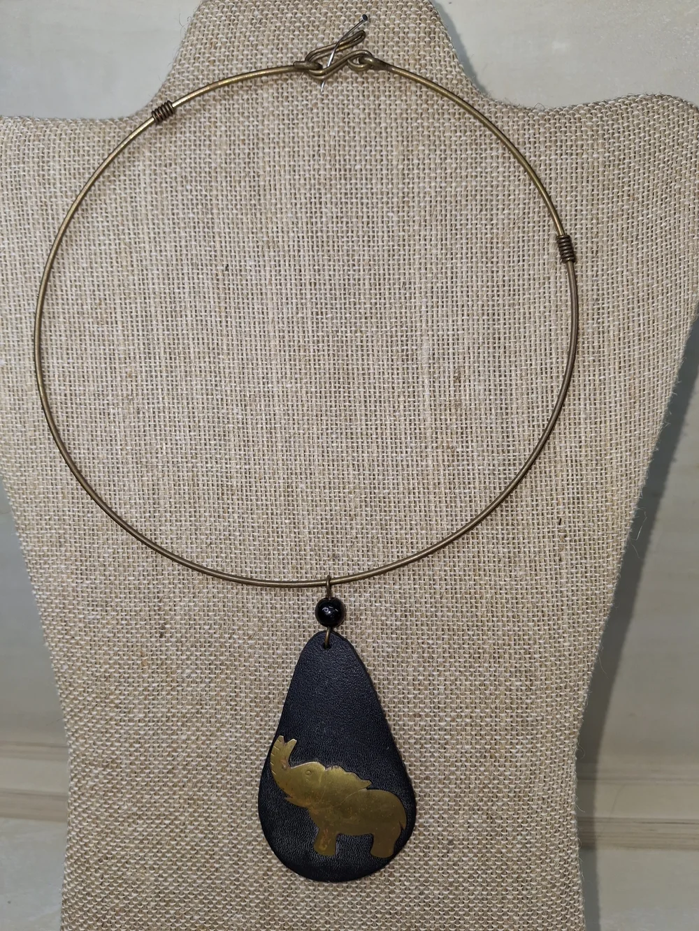 Handcrafted Artisan Brass Choker Necklace